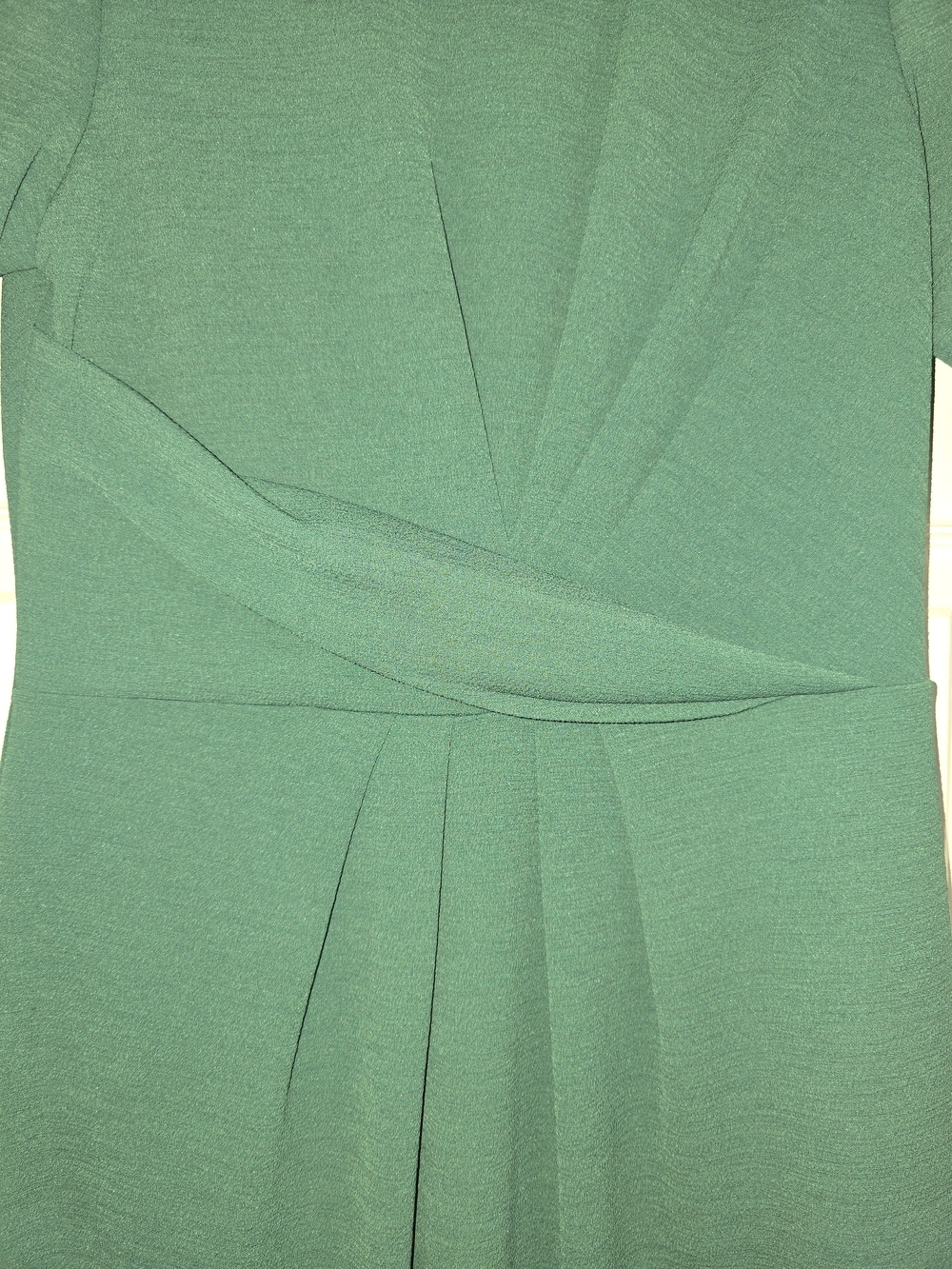 Adrianna Papell Green Classic Twist-Front Sheath Dress Medium - Picture 6 of 9